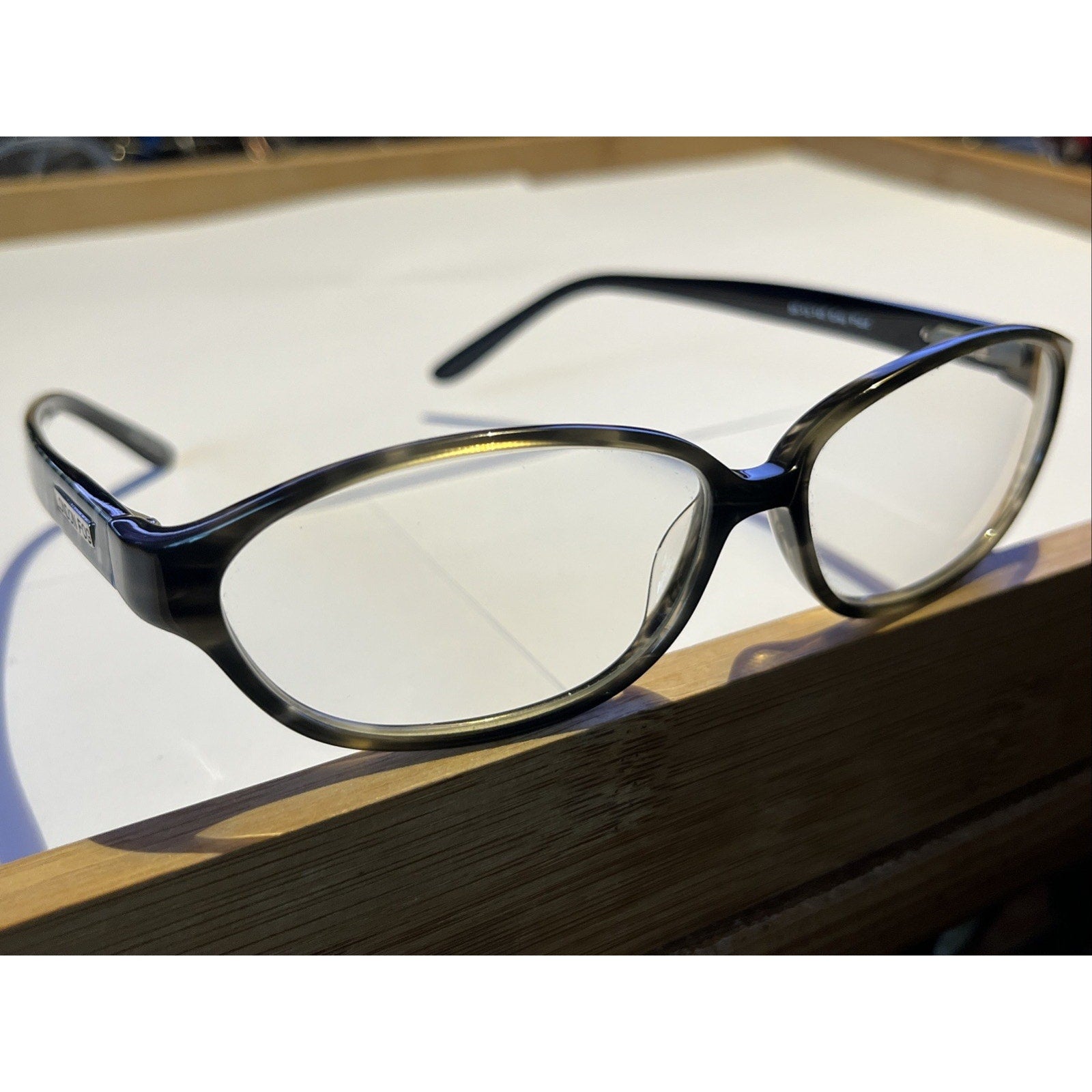 London Fog Eyewear 1123 Image Wear 55-13-140 Grey Plaid eyeglass frames Only