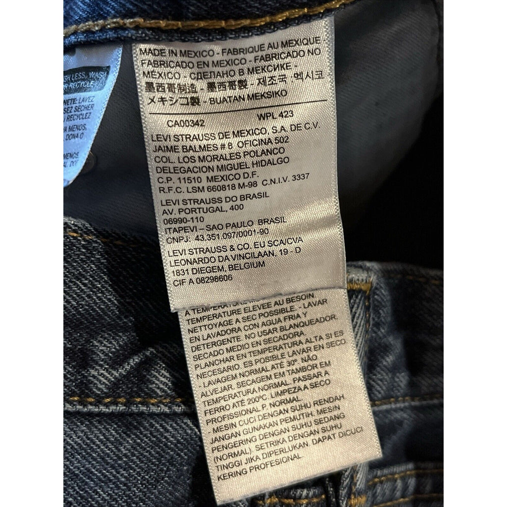Levi's 505 Mens Jeans 31x30 Regular Fit Outdoor Medium Wash Cotton Travel