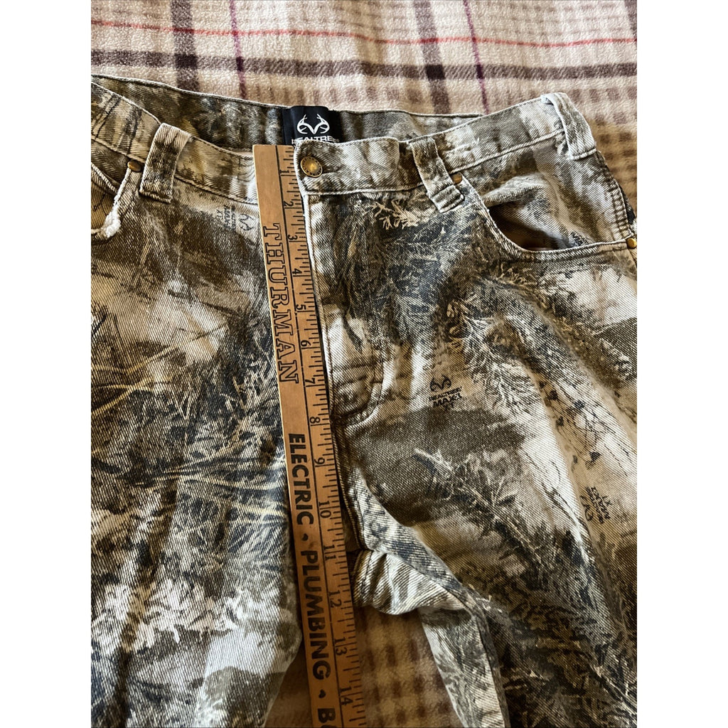 Vintage Realtree Camo Pants Denim Men’s 36x30 Hunting Hiking Cotton Spandex