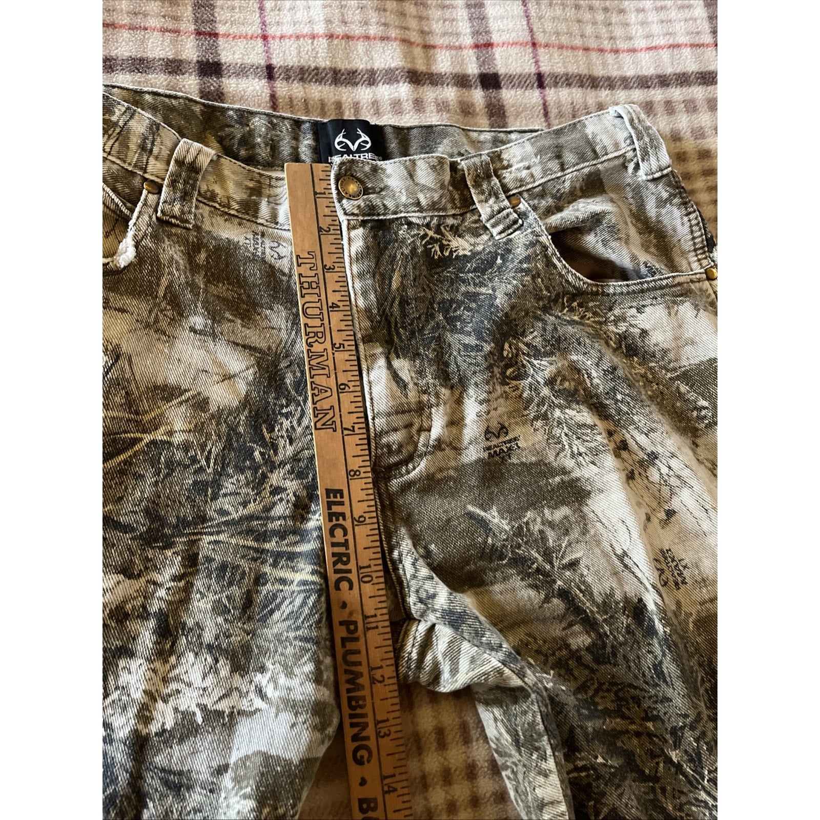Vintage Realtree Camo Pants Denim Men’s 36x30 Hunting Hiking Cotton Spandex