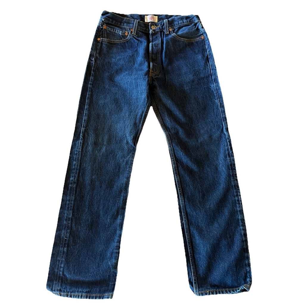 Vtg Levis 501xx Jeans Blue Denim Button Fly Medium Wash Y2K 2000s Mens 32x31