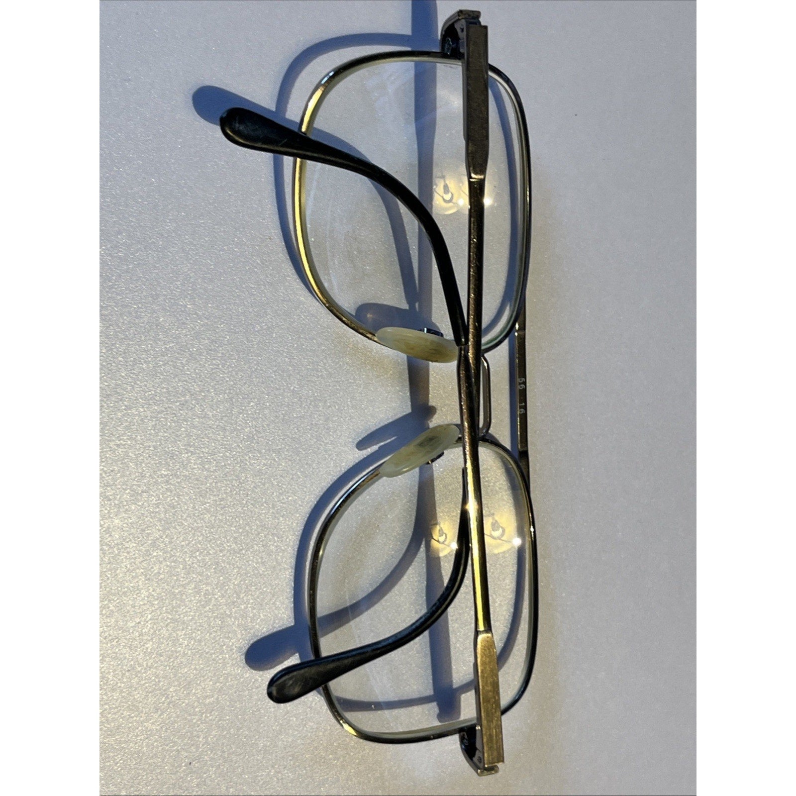 Vintage Altair Eyewear #220 Silver Aviator Eyeglasses Italy 56-16-140 Frames Only