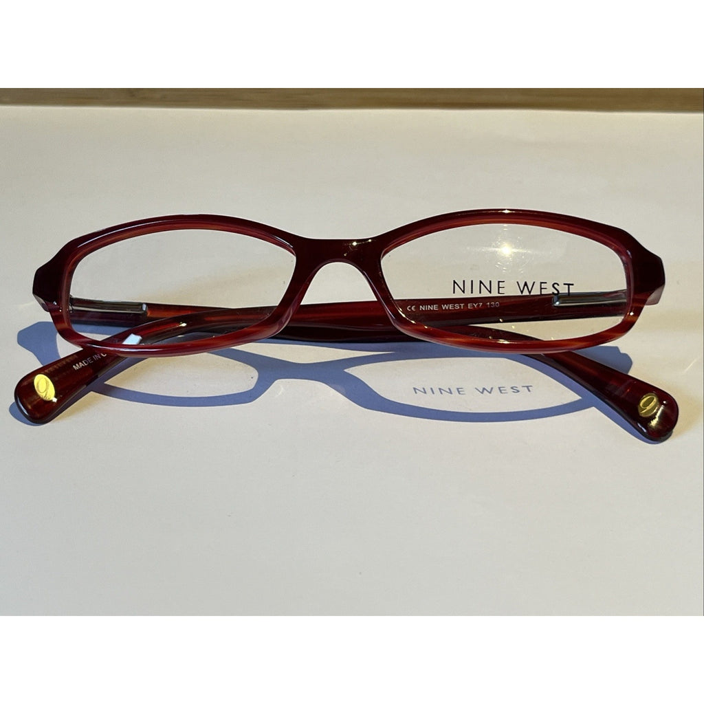 Nine West 375 EY7 Eyeglasses Women's Red Tort Plastic Full Rim 49-15-130 Frames