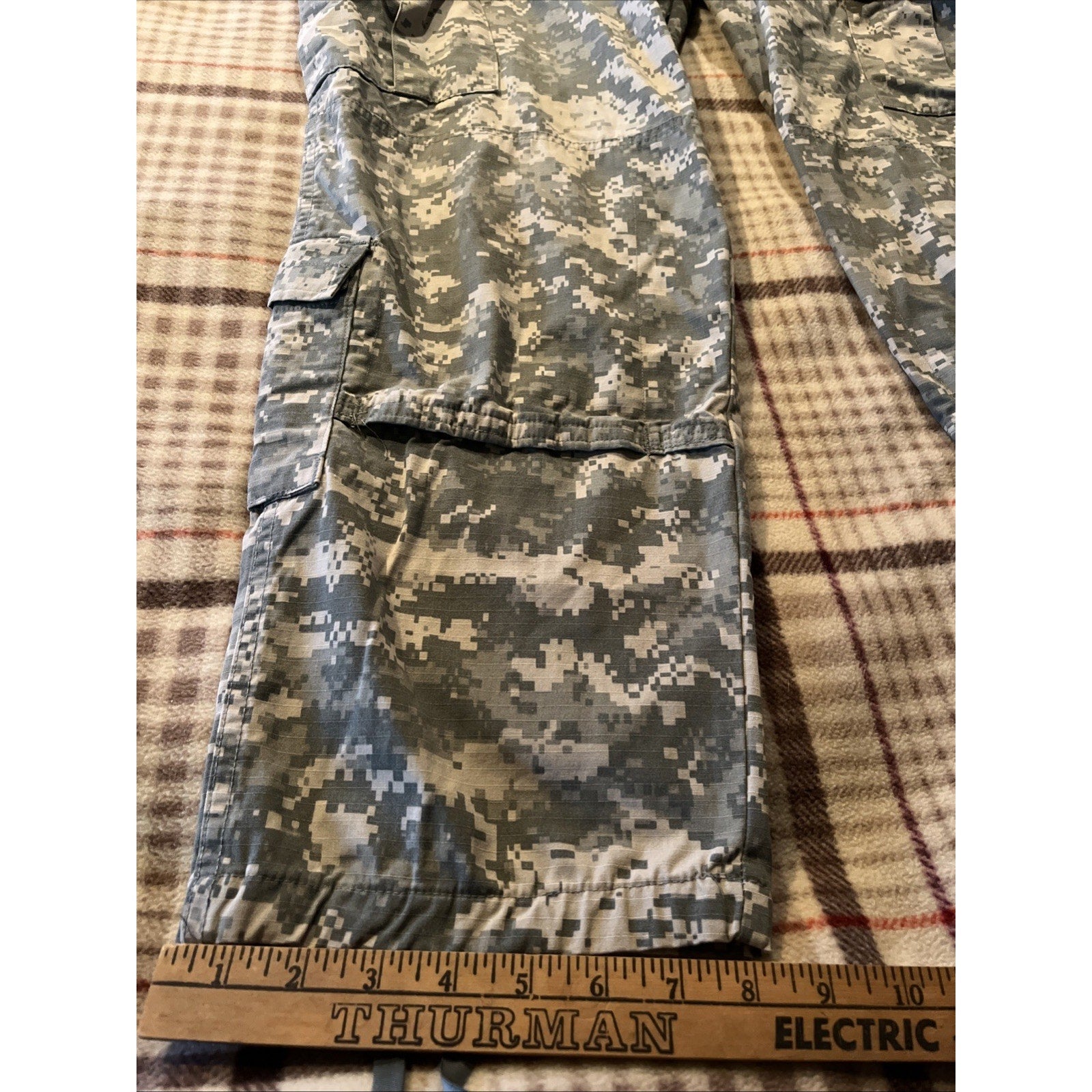 US Army Pants Trousers Large X-Long USGI Digital Camo Cotton/Nylon Ripstop 36x31