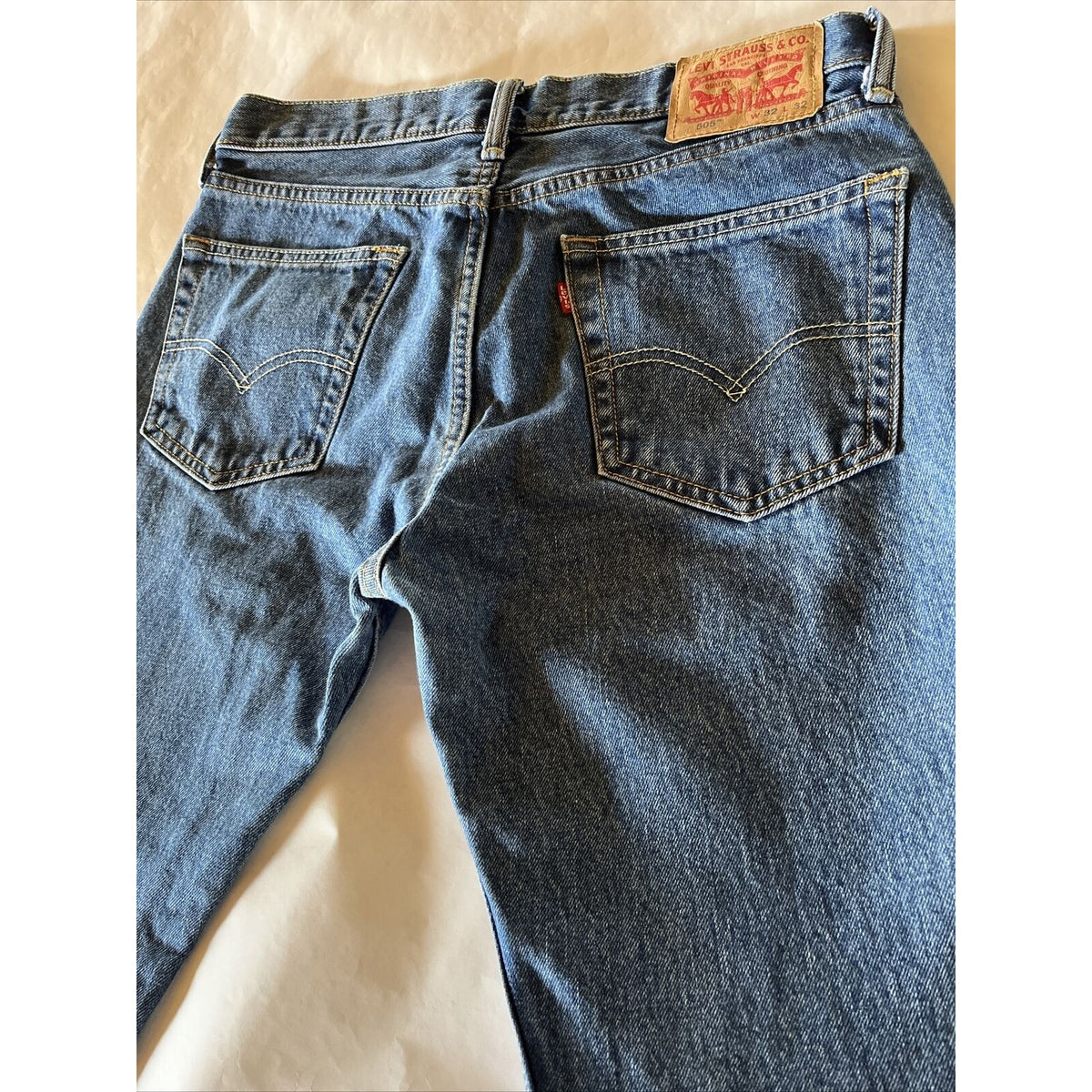 Levi's 505 Mens Jeans 32x32 Cotton Medium Wash Denim 90s Y2K EUC