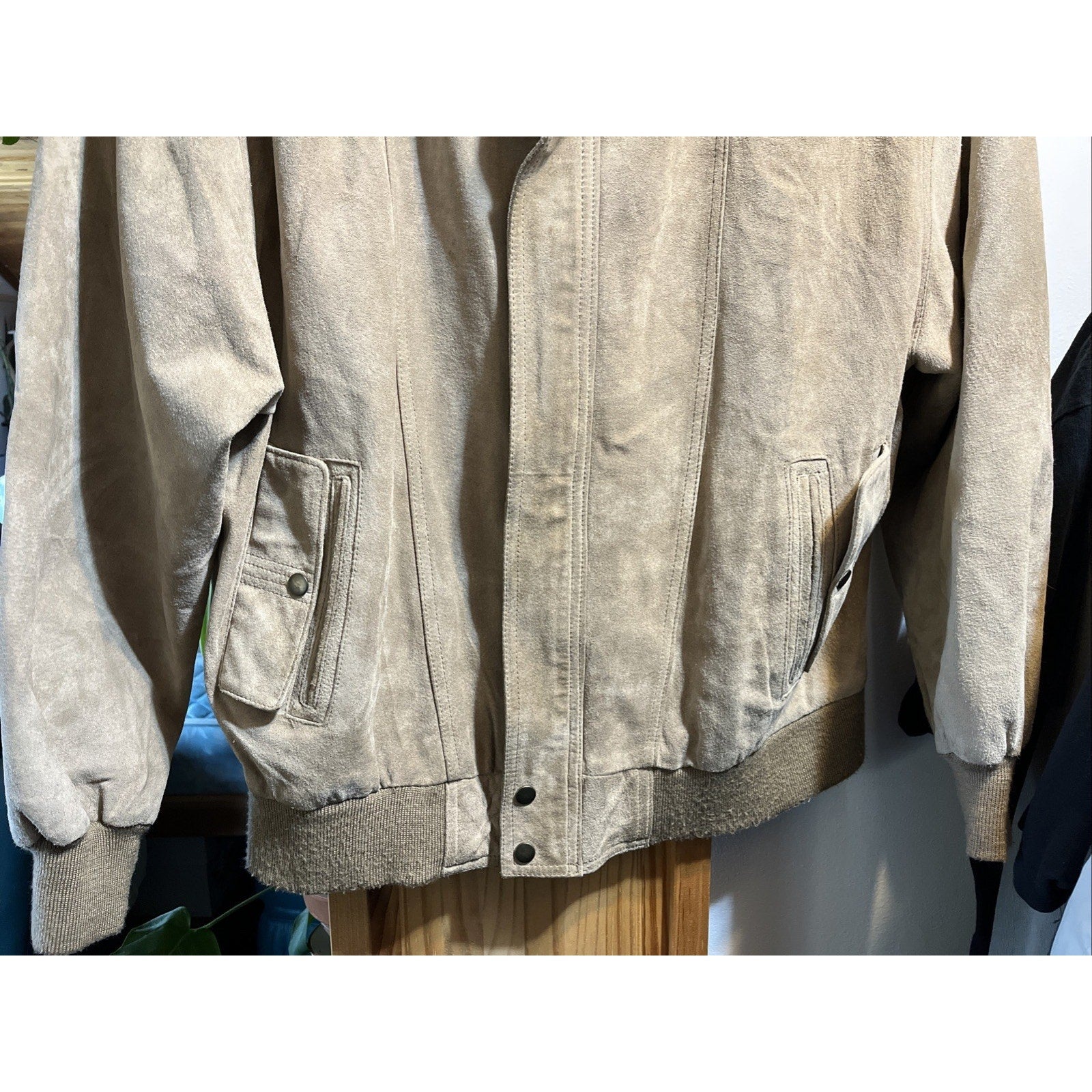 Vintage Reed Sportswear Men’s Genuine Suede Leather Size Large Jacket