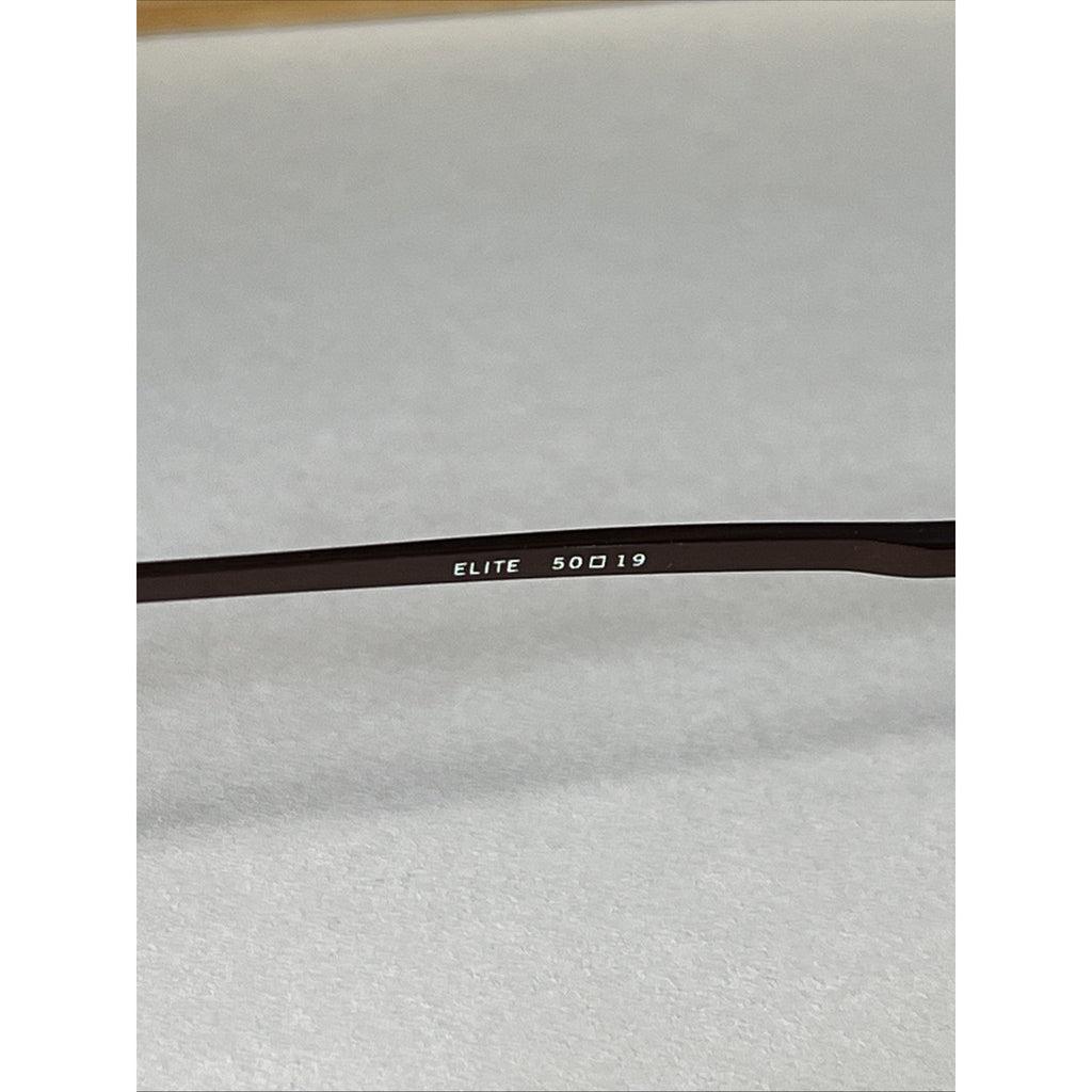 Vintage U.S. Safety Eyeglasses Mens Elite 50-19-140 Dark Matte Brown NR01