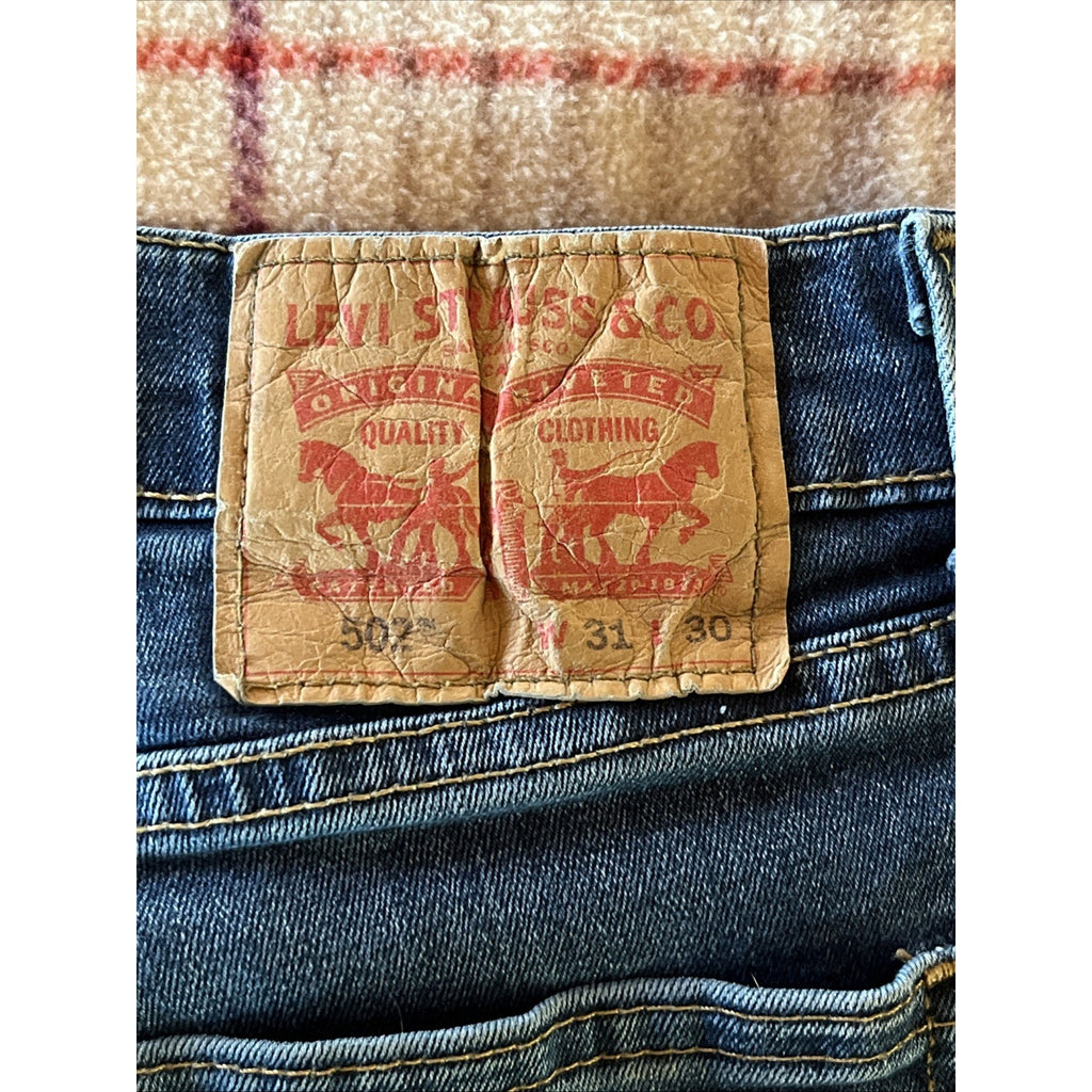 Levi's 502 jeans 32x29 men’s slim fit Blue Cotton denim Outdoor Travel Straight