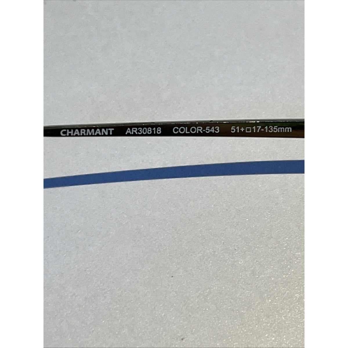 CHARMANT ARISTAR Eyeglasses AR30818 543 Blue Womens 51-17-135 Silver Frames Only