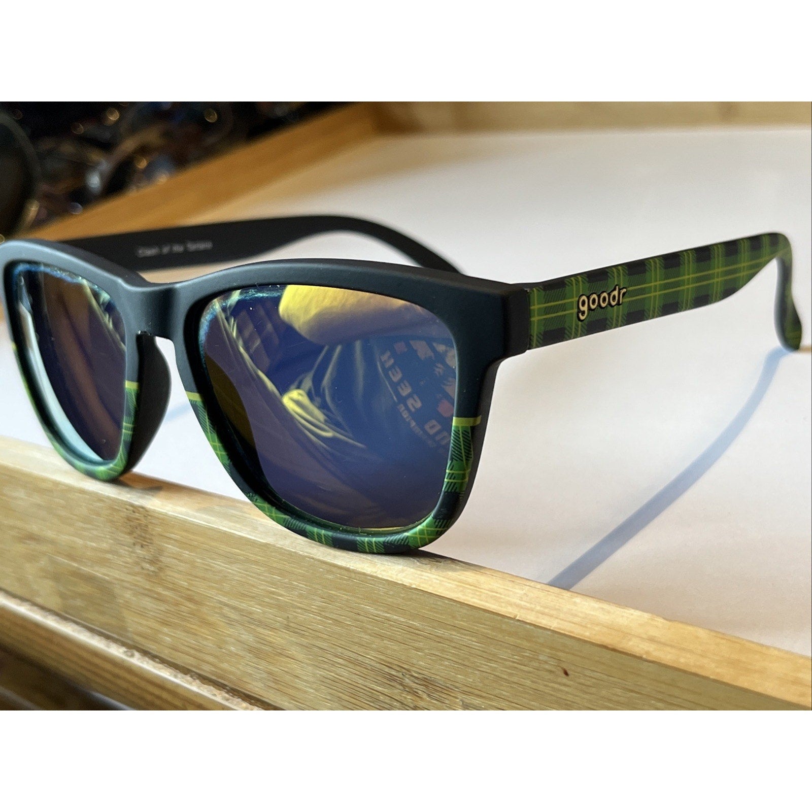 Goodr Clash of the Tartans OG Frame Polarized Lens Sunglasses St. Patrick's Day