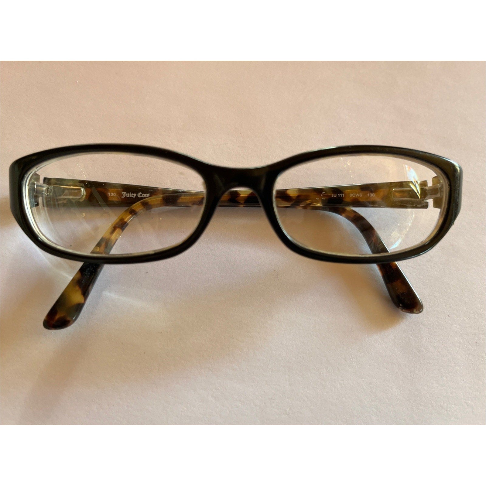 Juicy Couture JU 111 0CW8 50-16-135 Black/Havana Full Rim Eyeglasses Frame KT25