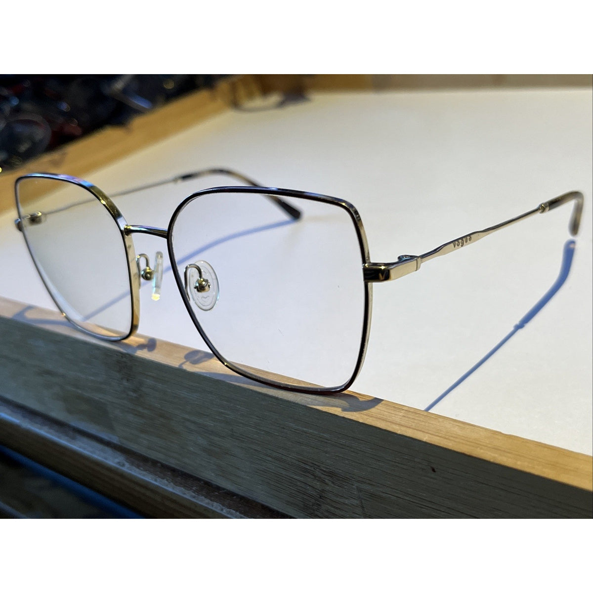 Vogue Eyewear Eyeglasses, VO 4274 5078 53-17-135 Silver Metal Square Frames Only