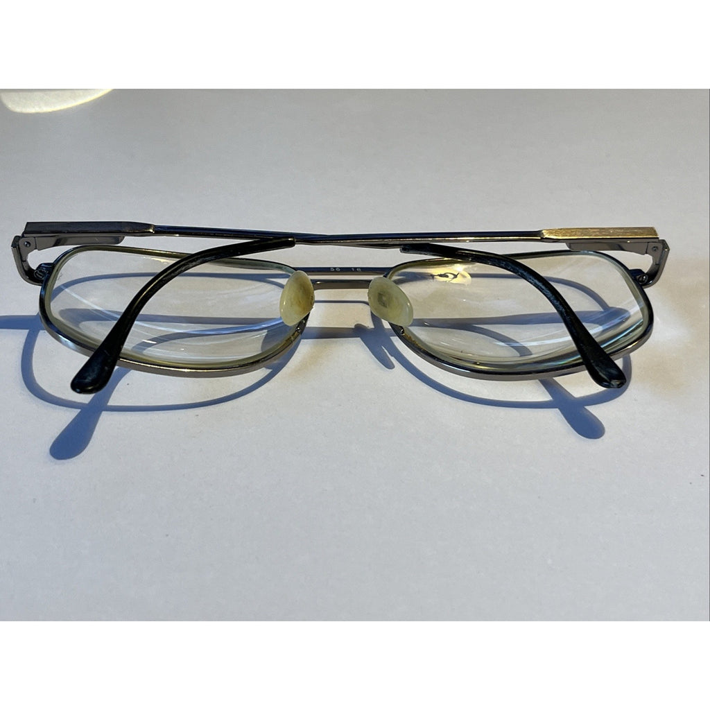 Vintage Altair Eyewear #220 Silver Aviator Eyeglasses Italy 56-16-140 Frames Only