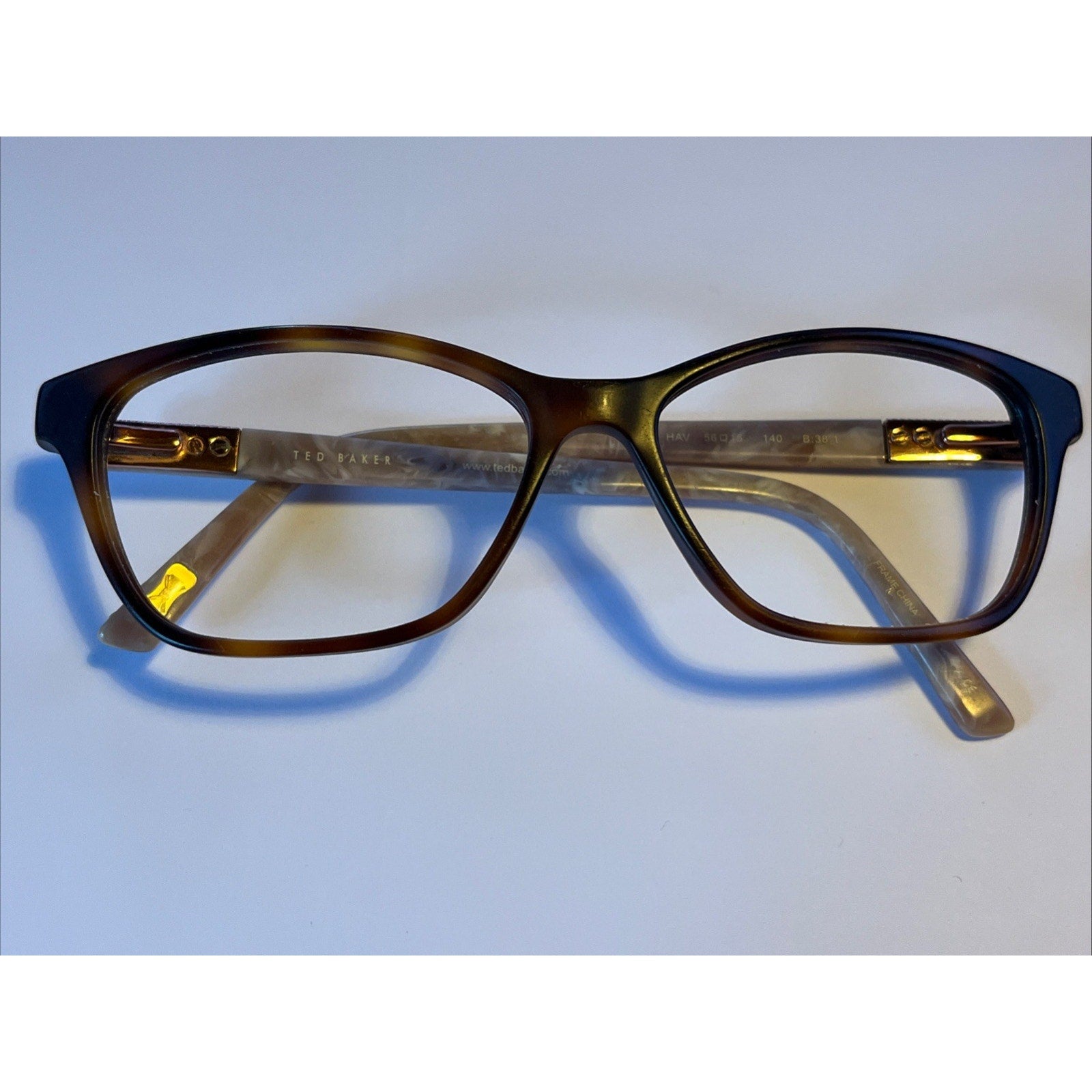 Ted Baker B759 HAV 56-15-140 B:38 Havana Full Rim Eyeglasses NF74 Frames Only