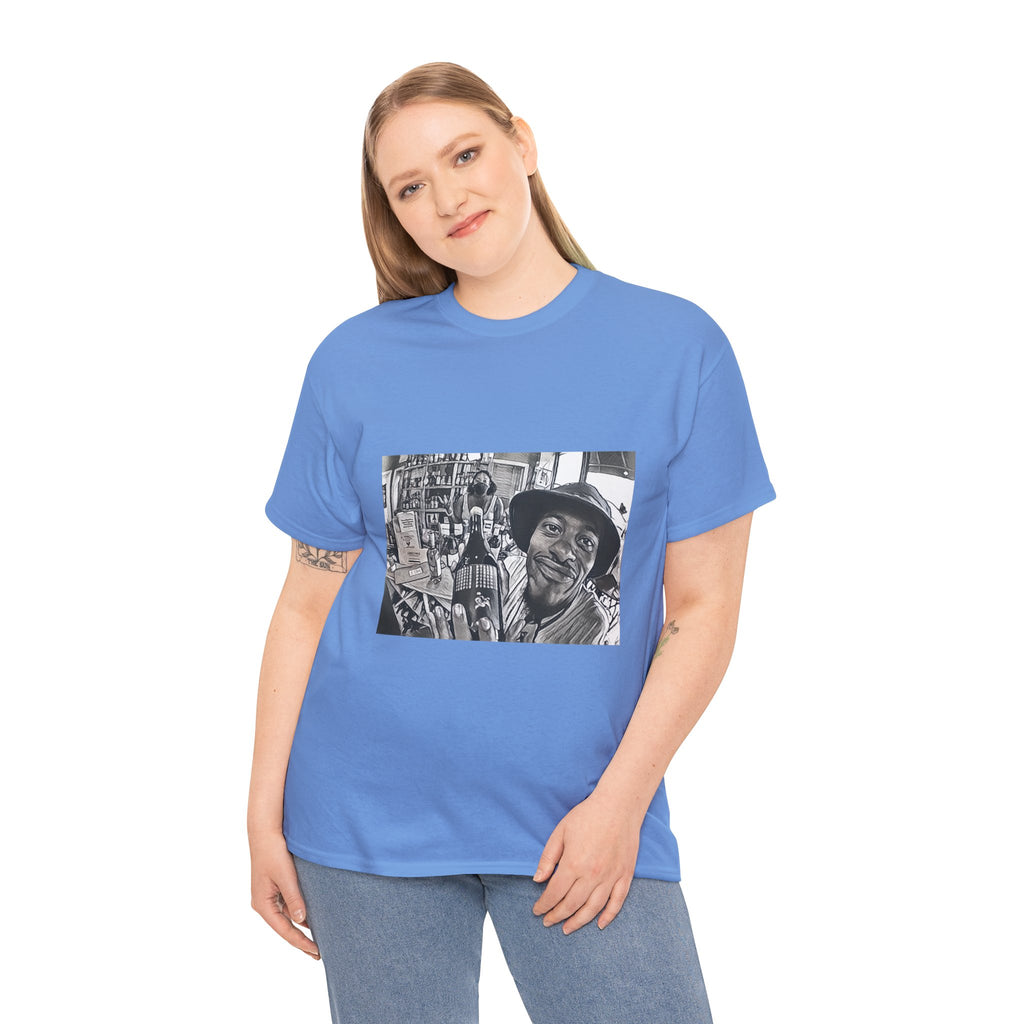 Pink Siifu Graphic Print Short Sleeve Crew Neck Unisex Heavy Cotton Tee Shirt