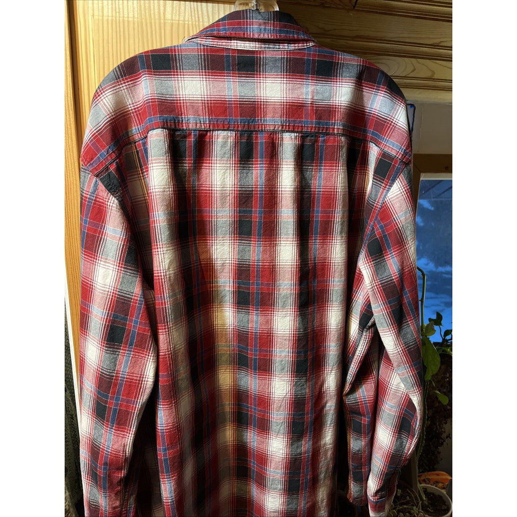 Carhartt Shirt Mens XXL Red Plaid Outdoor Relaxed Fit Button Workwear Western