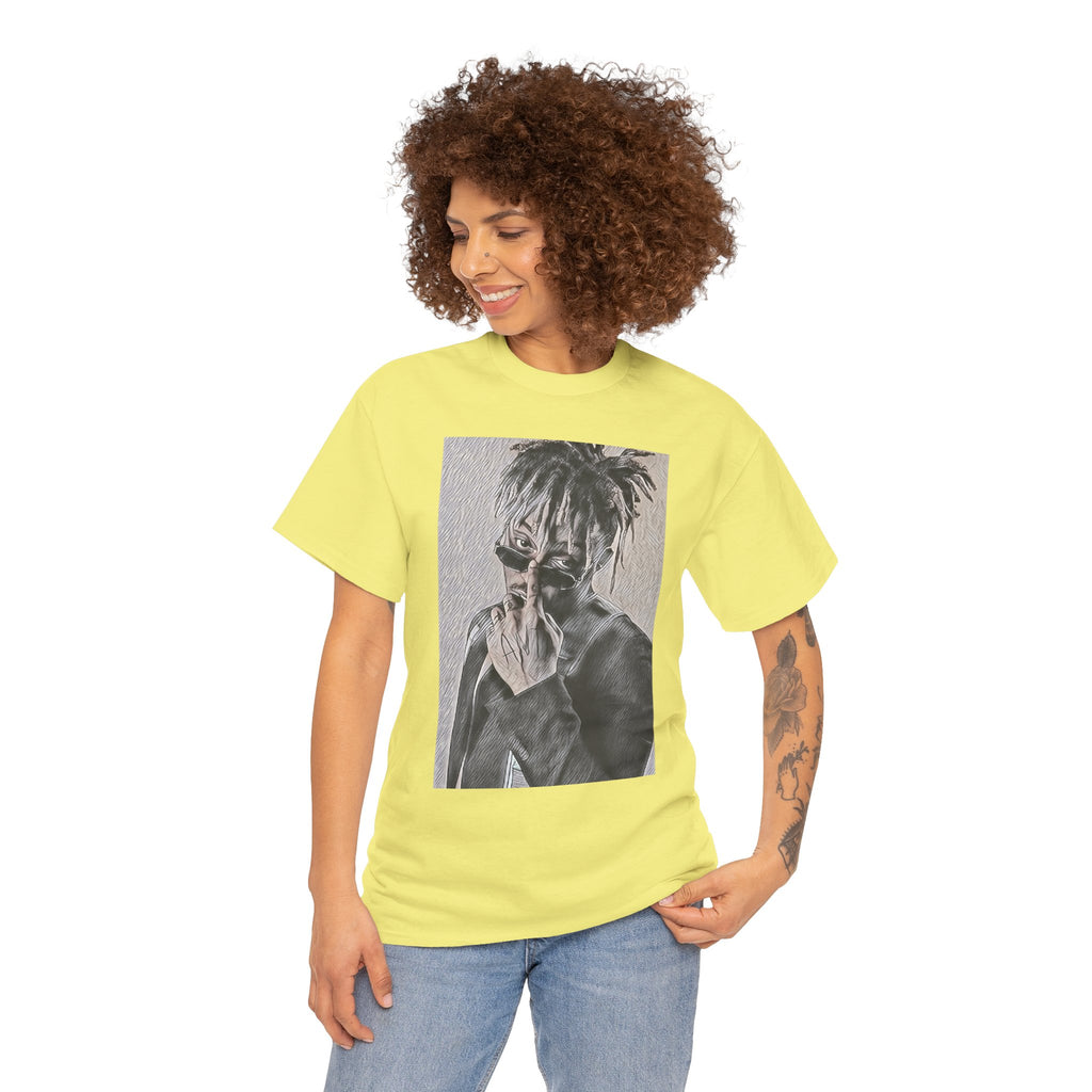 Juice WRLD Graphic Print Short Sleeve Crew Neck Unisex Heavy Cotton Tee Shirt