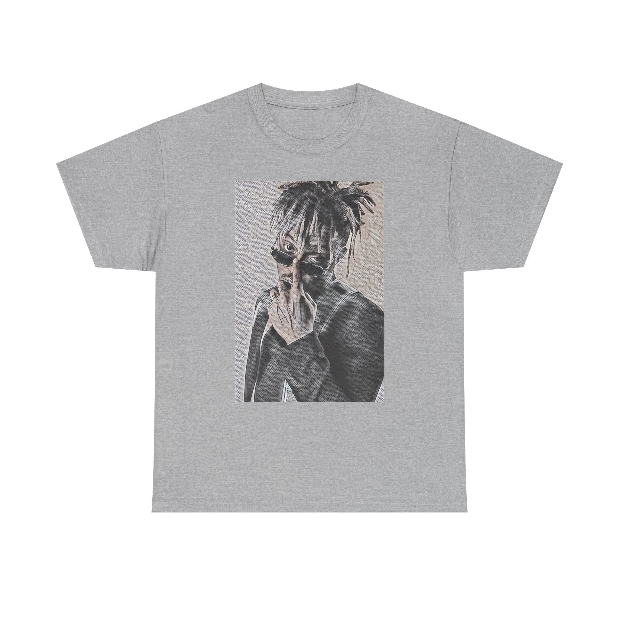 Juice WRLD Graphic Print Short Sleeve Crew Neck Unisex Heavy Cotton Tee Shirt