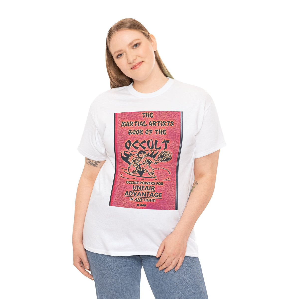 The Martial Artists Book Of The Occult Graphic Print SS Unisex Heavy Cotton Tee