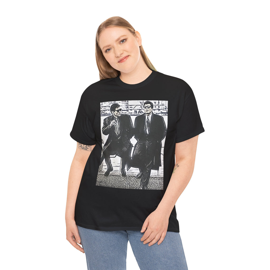 Abunai Deka Graphic Print Short Sleeve Crew Neck Unisex Heavy Cotton Tee Shirt