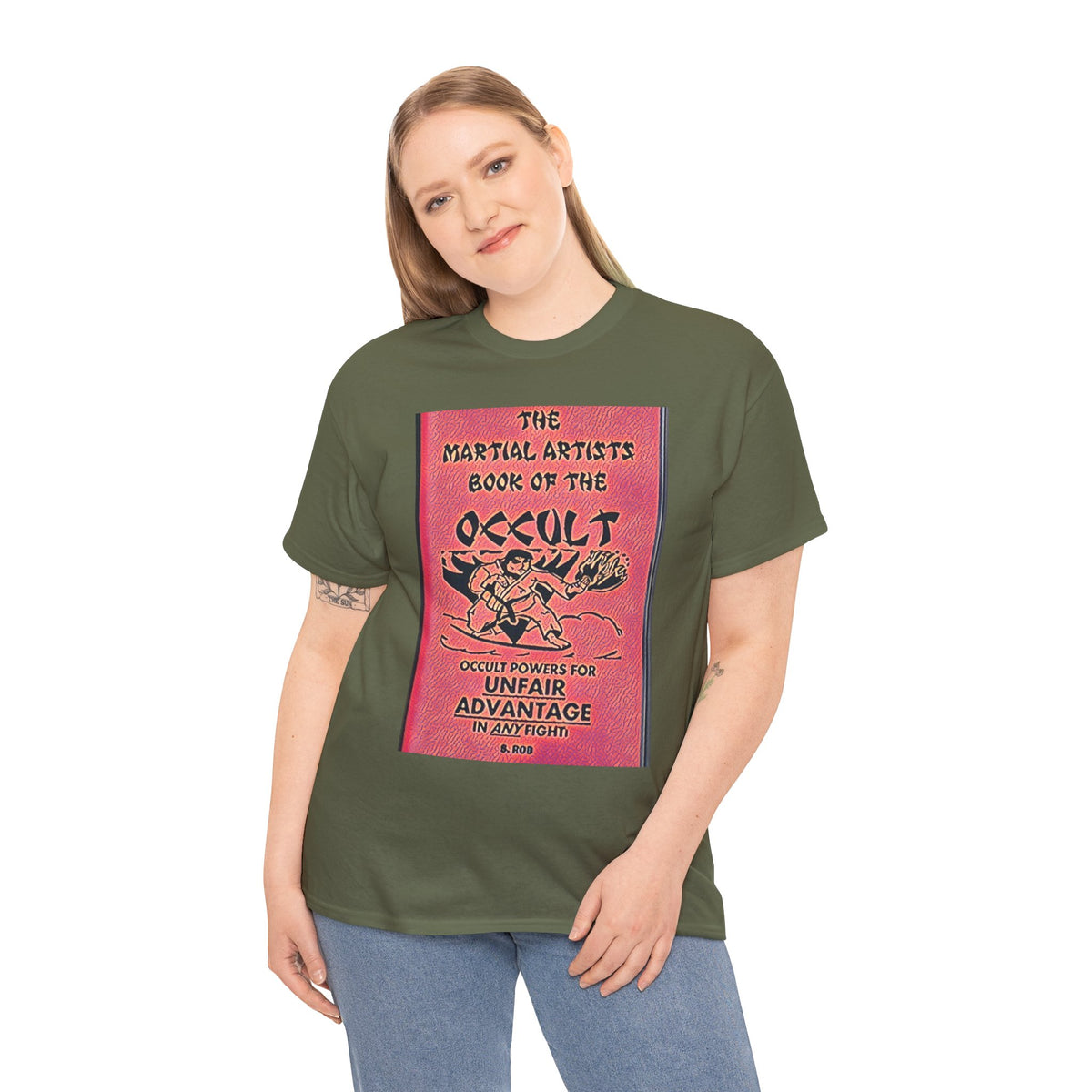 The Martial Artists Book Of The Occult Graphic Print SS Unisex Heavy Cotton Tee
