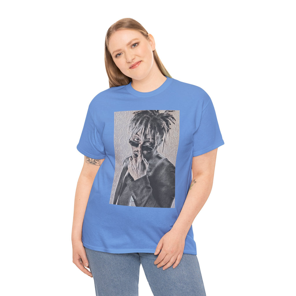 Juice WRLD Graphic Print Short Sleeve Crew Neck Unisex Heavy Cotton Tee Shirt