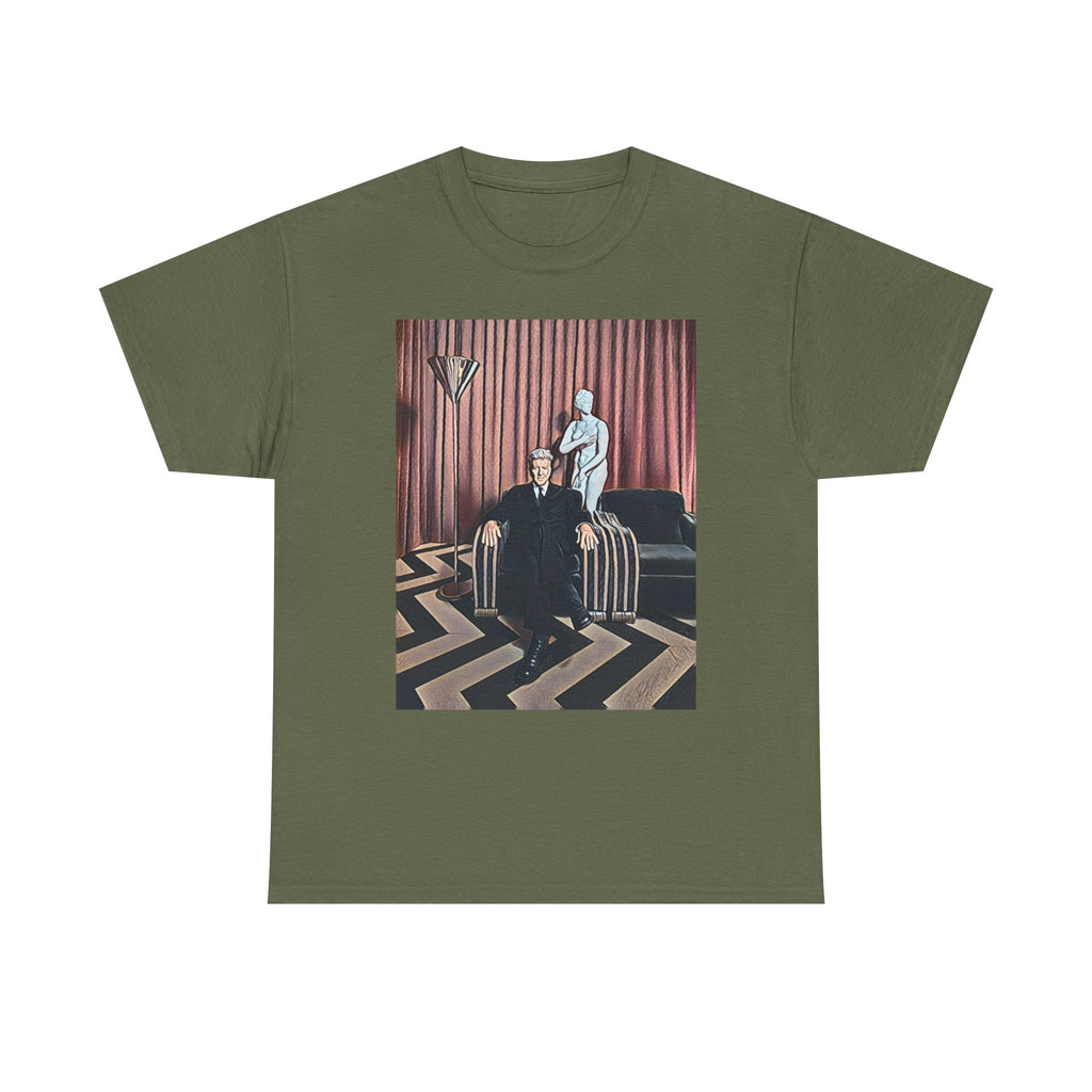 David Lynch Twin Peaks Graphic Print Short Sleeve Unisex Heavy Cotton Tee Shirt