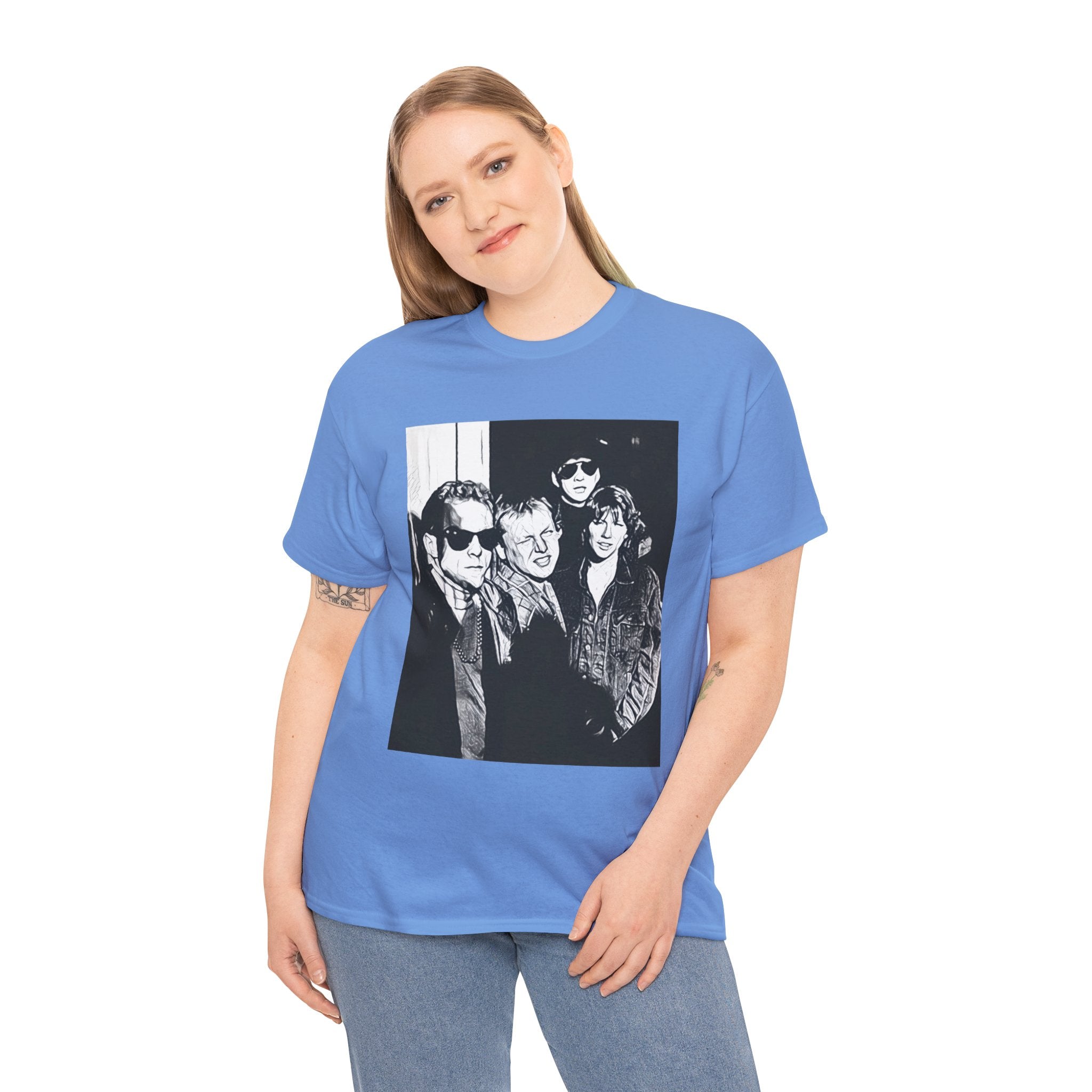 The Pixies Graphic Print Short Sleeve Crew Neck Unisex Heavy Cotton Tee Shirt
