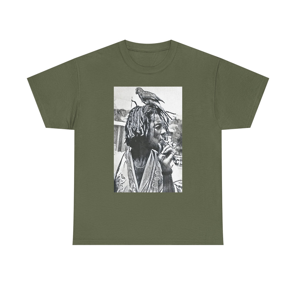 Peter Tosh Graphic Print Short Sleeve Crew Unisex Heavy Cotton Reggae Tee Shirt