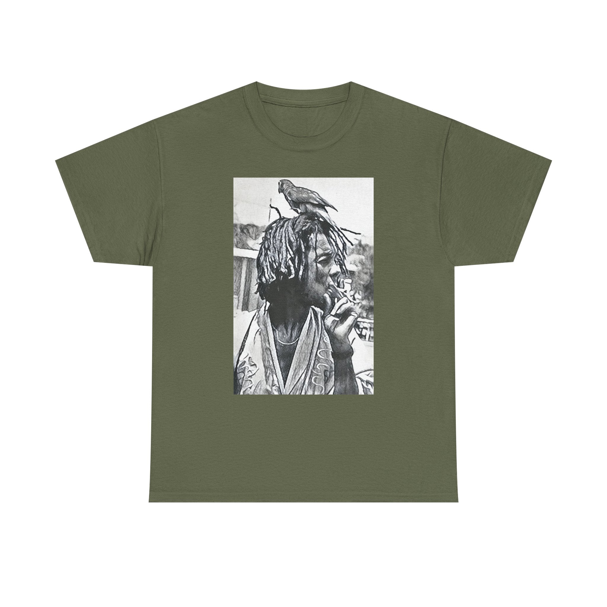 Peter Tosh Graphic Print Short Sleeve Crew Unisex Heavy Cotton Reggae Tee Shirt