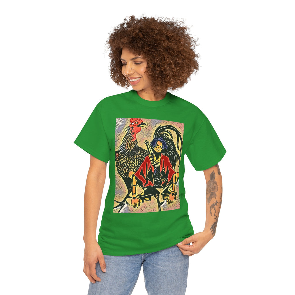 Samurai Champloo Graphic Print Short Sleeve Unisex Heavy Cotton Anime Tee Shirt