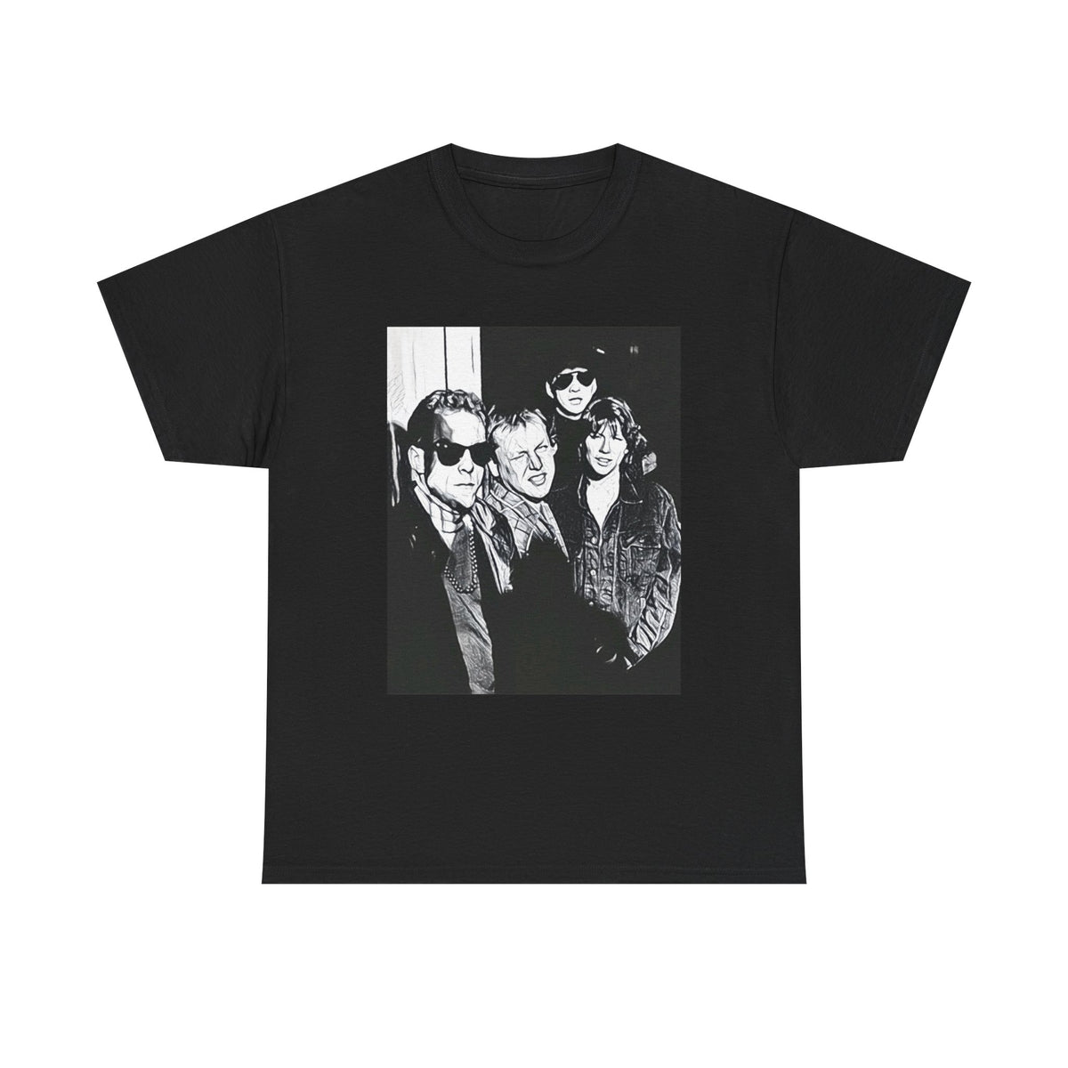 The Pixies Graphic Print Short Sleeve Crew Neck Unisex Heavy Cotton Tee Shirt