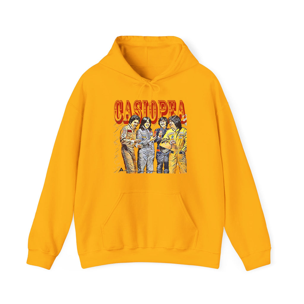 Casiopea Band Art Graphic Print Long Sleeve Unisex Heavy Blend Hooded Sweatshirt