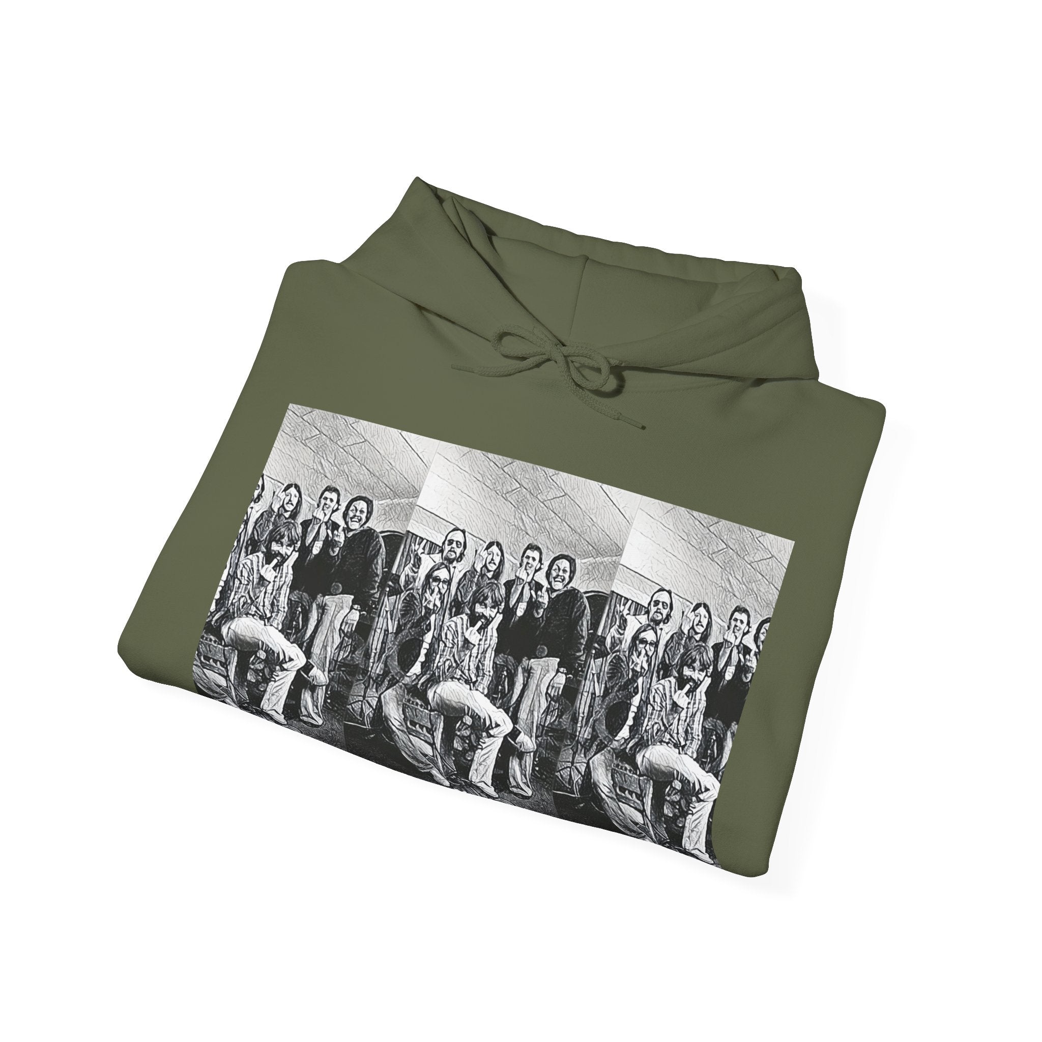 Doobie Brothers Graphic Print Long Sleeve Unisex Heavy Blend™ Hooded Sweatshirt