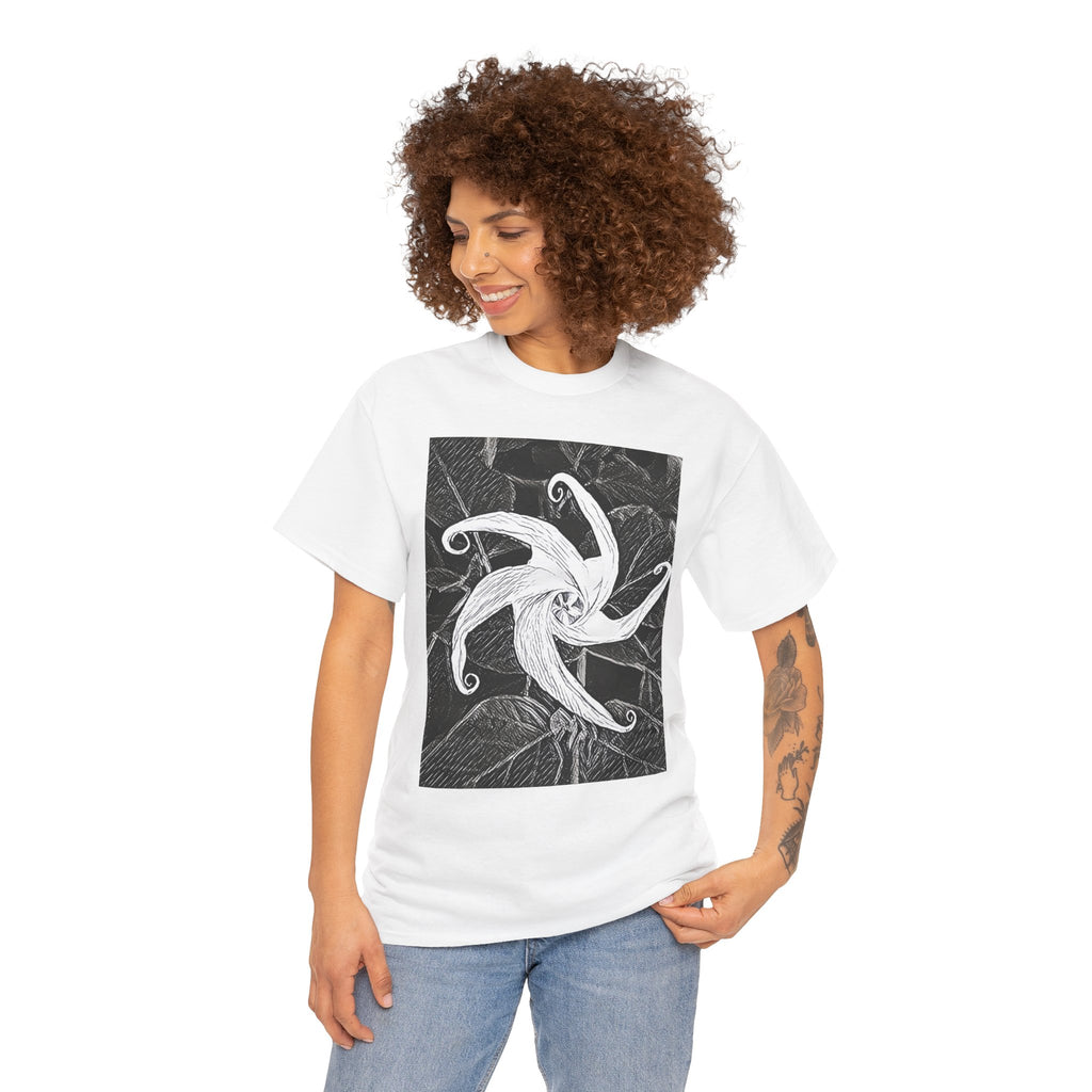 Jimsonweed Datura Stramonium Graphic Print Botany Unisex Heavy Cotton Tee Shirt
