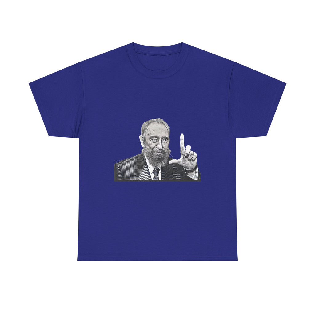 Fidel Castro Black & White Art Graphic Print Unisex Heavy Cotton Tee