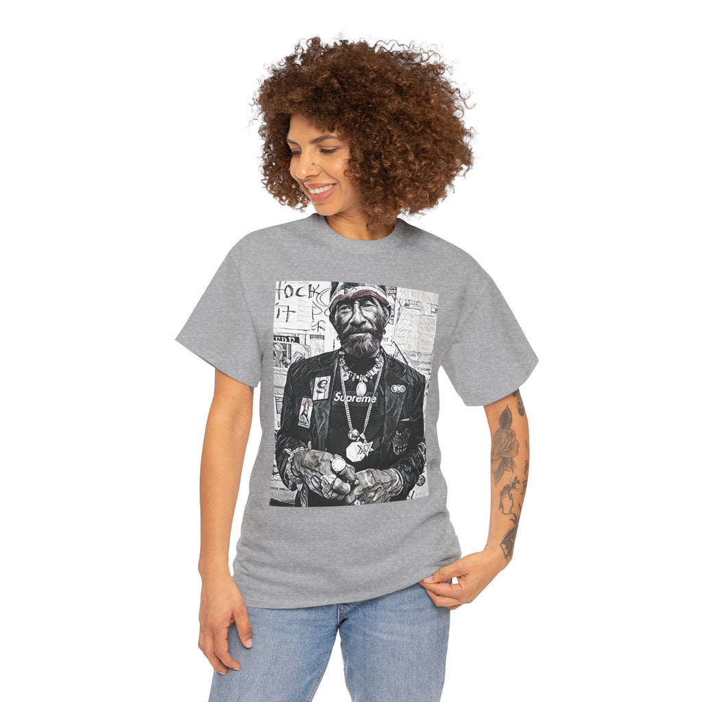 Lee "Scratch" Perry Graphic Print Short Sleeve Unisex Heavy Cotton Art Tee Shirt