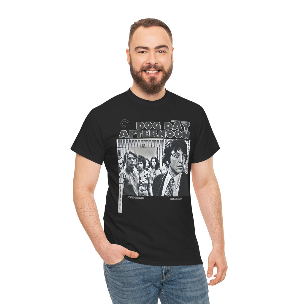 Dog Day Afternoon Graphic Print Al Pacino Black & White Unisex Heavy Cotton Tee