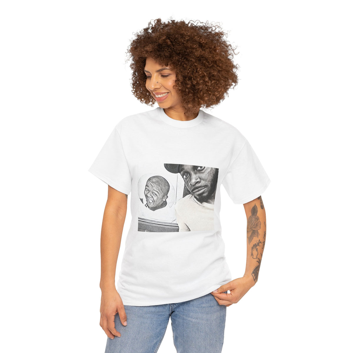 JPEGMafia Corey In The House Graphic Print Short Sleeve Unisex Heavy Cotton Tee