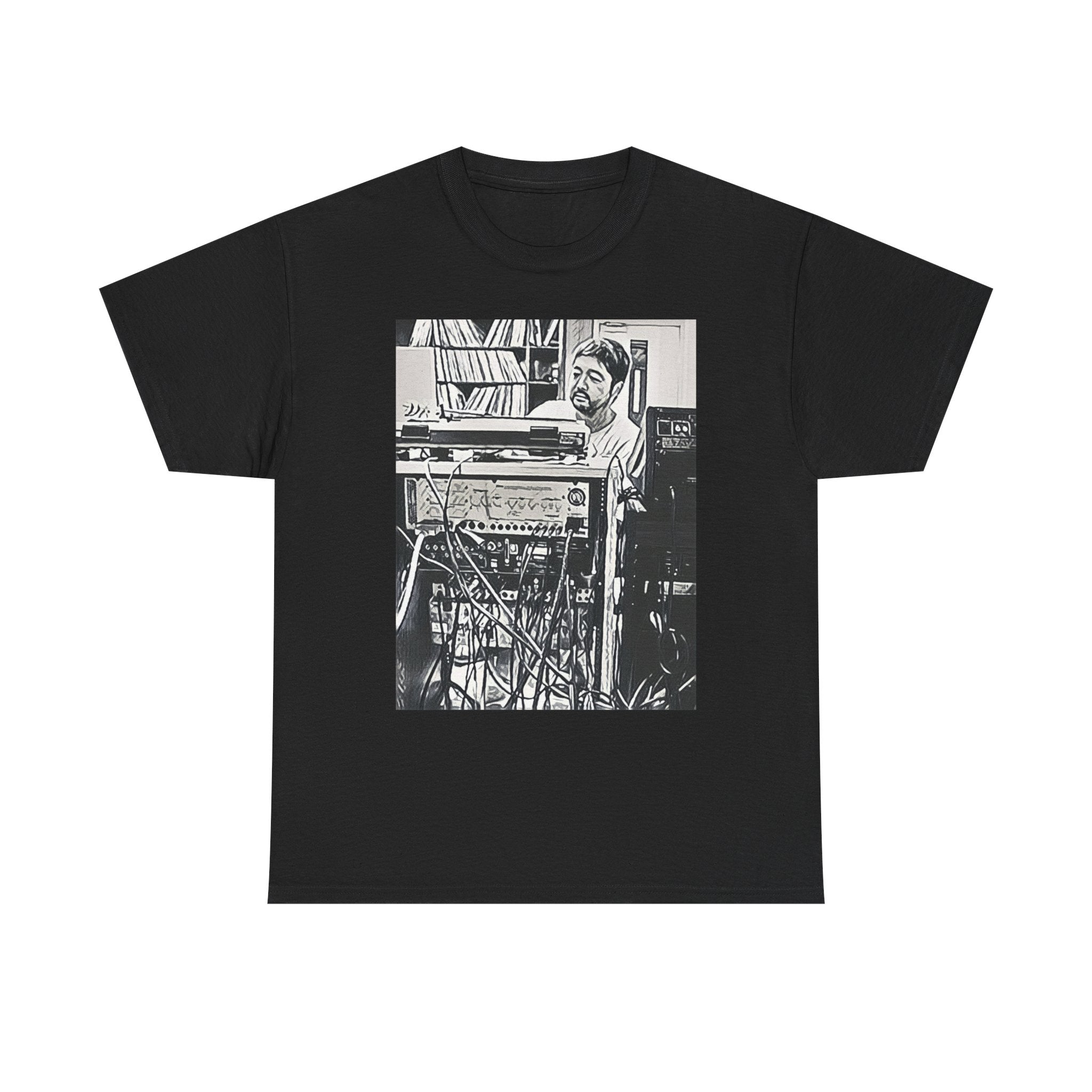 Nujabes Graphic Print Short Sleeve Crew Neck Unisex Heavy Cotton Art Tee Shirt