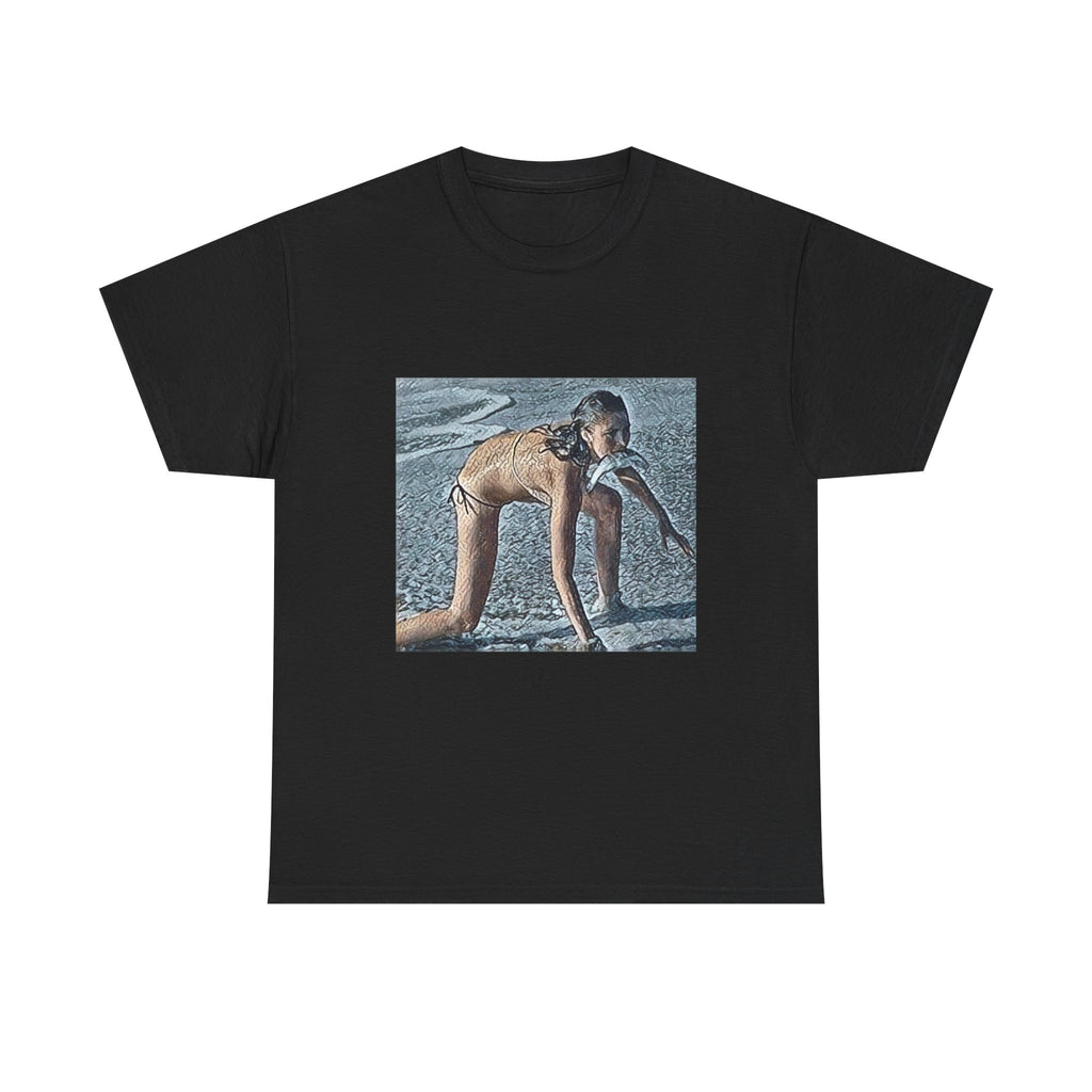 Modern Woman Graphic Print Short Sleeve Crew Neck Unisex Heavy Cotton Tee Shirt