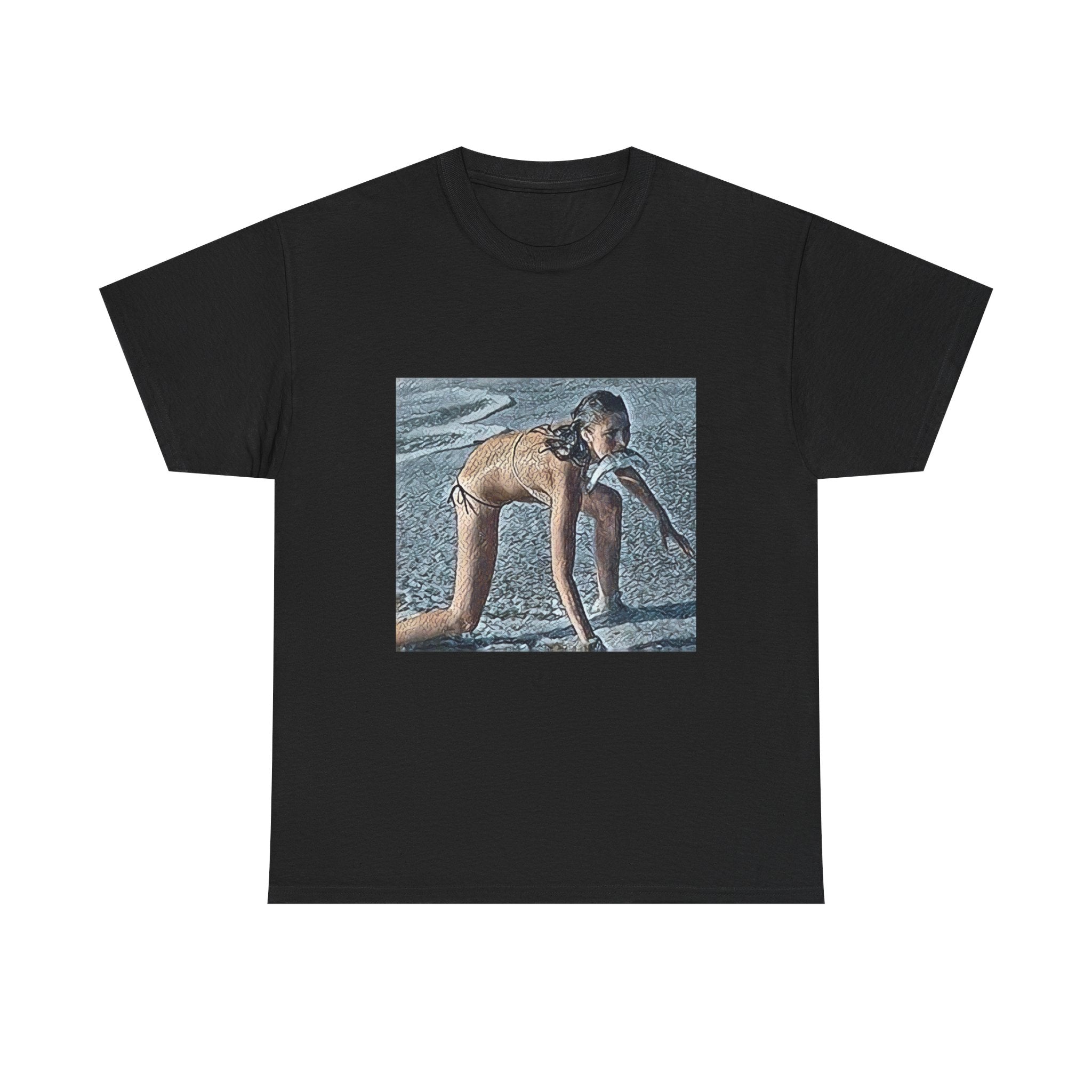 Modern Woman Graphic Print Short Sleeve Crew Neck Unisex Heavy Cotton Tee Shirt