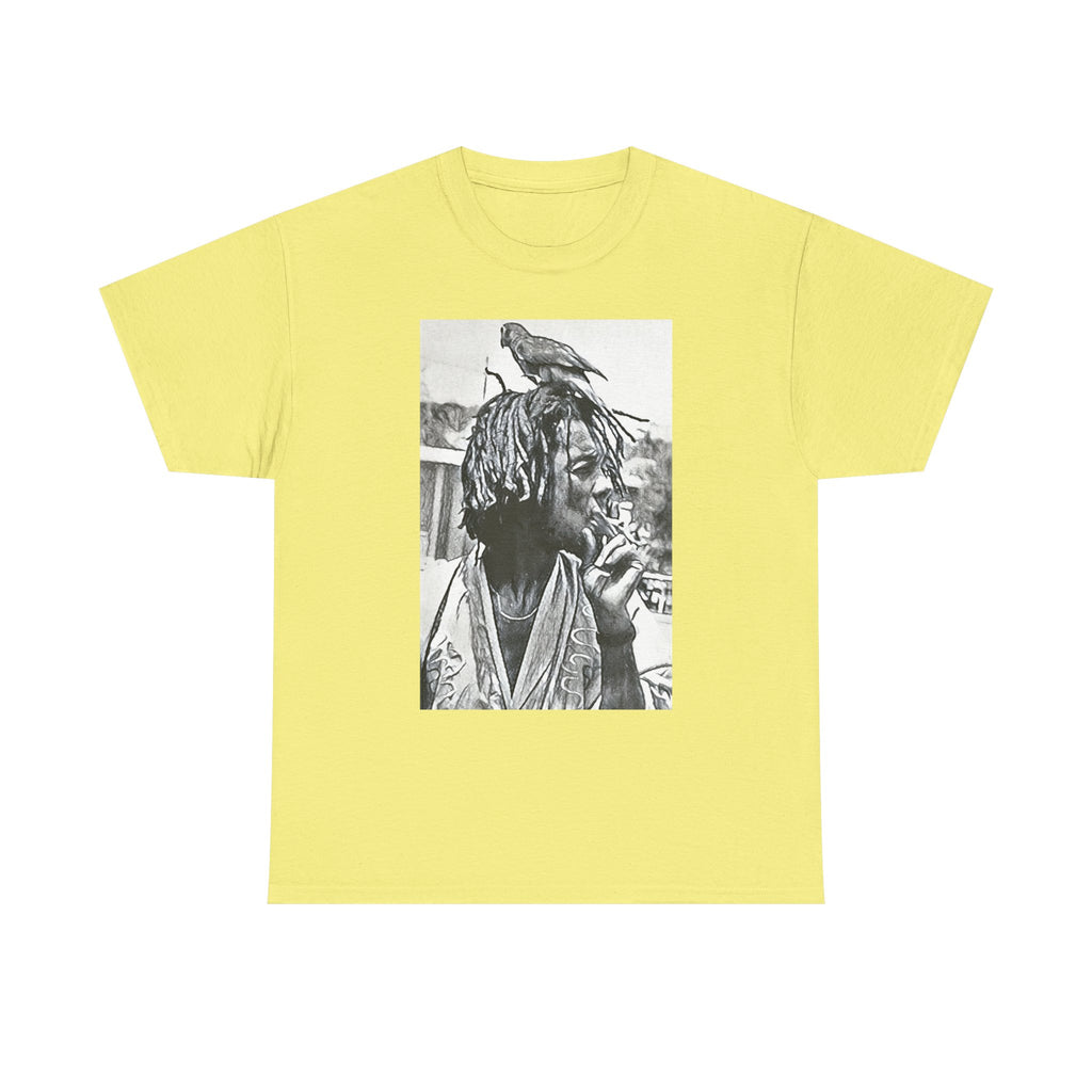 Peter Tosh Graphic Print Short Sleeve Crew Unisex Heavy Cotton Reggae Tee Shirt