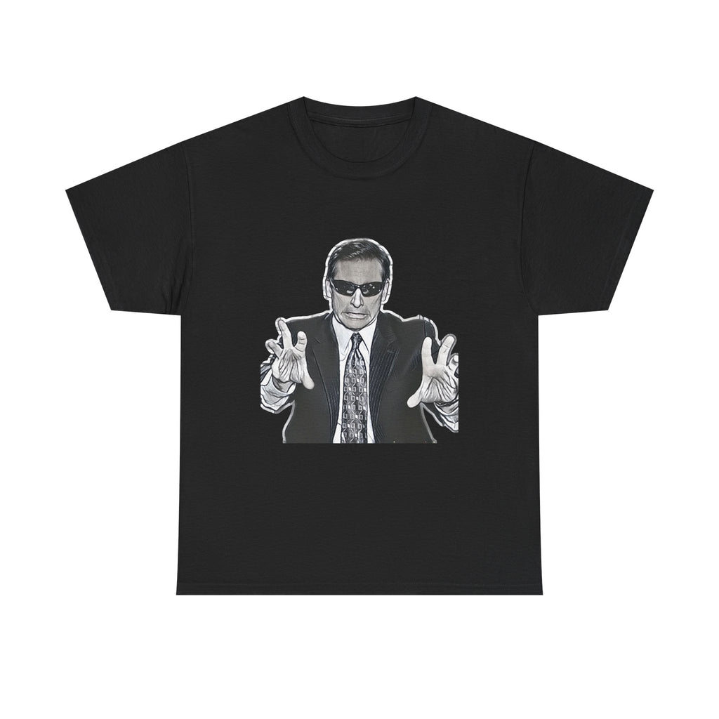 Blind Guy Mcsqueezy Michael Scott Office Graphic Print Unisex Heavy Cotton Tee