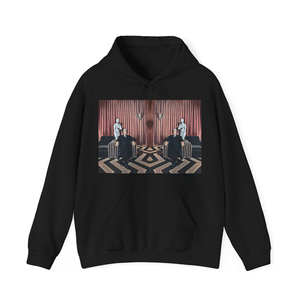 David Lynch Twin Peaks Art Graphic Print LS Unisex Heavy Blend Hooded Sweatshirt