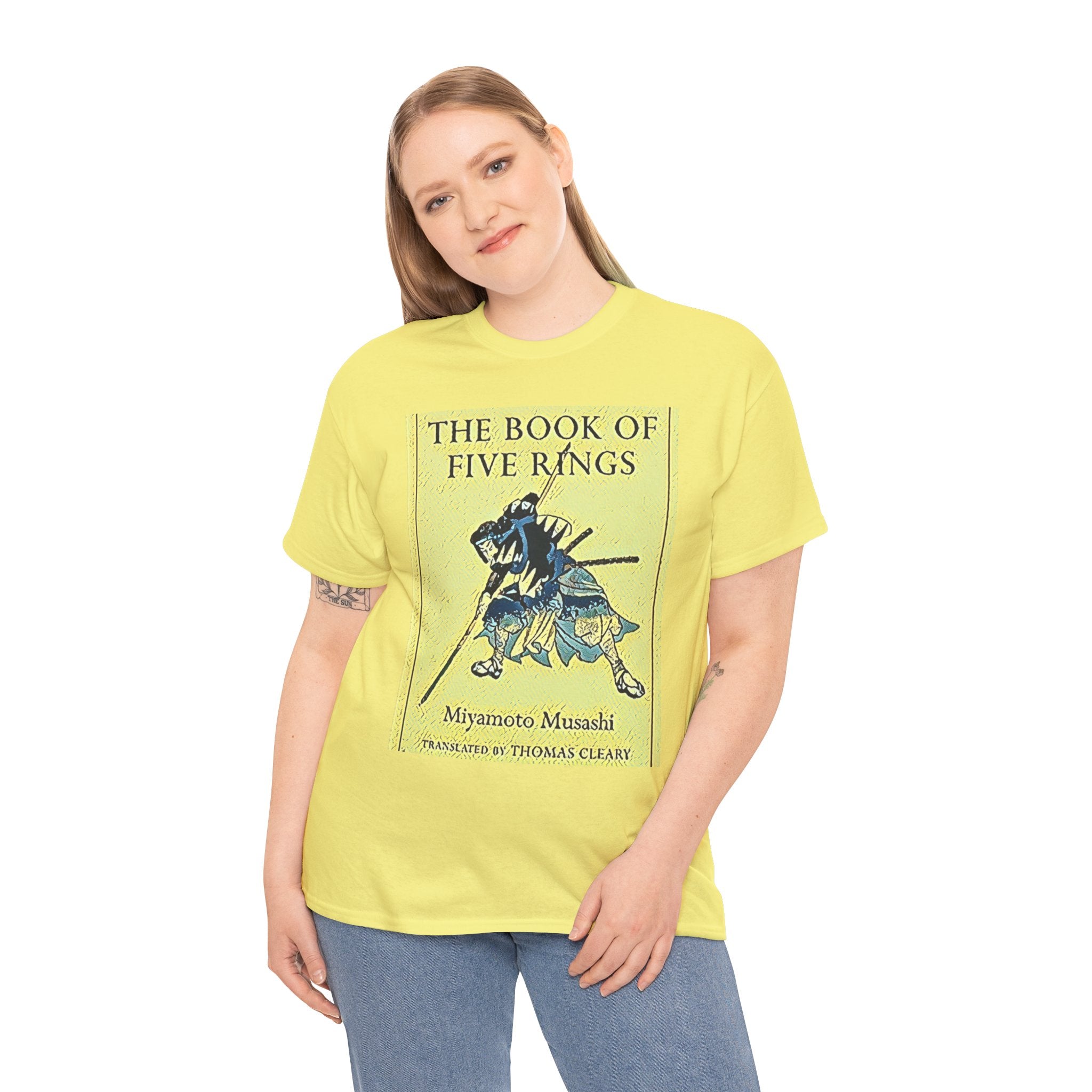 The Book Of Five Rings Graphic Print Short Sleeve Unisex Heavy Cotton Tee Shirt