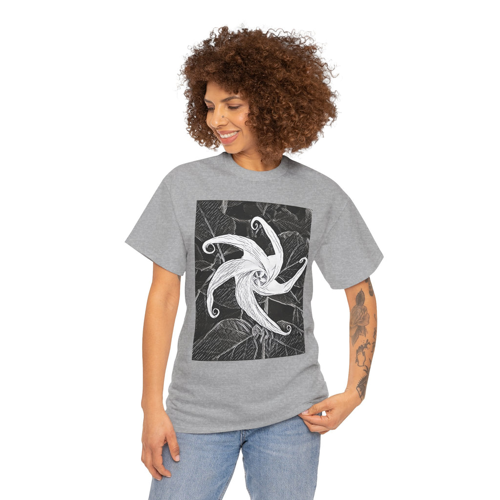 Jimsonweed Datura Stramonium Graphic Print Botany Unisex Heavy Cotton Tee Shirt