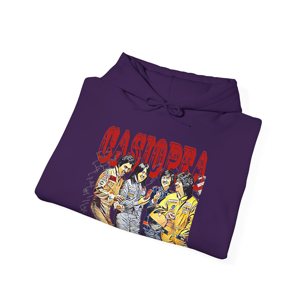 Casiopea Band Art Graphic Print Long Sleeve Unisex Heavy Blend Hooded Sweatshirt