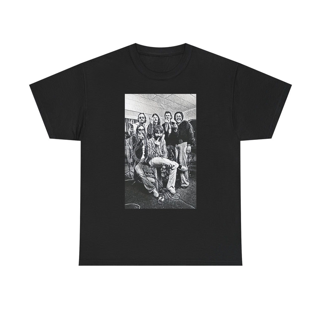 The Doobie Brothers Graphic Print Short Sleeve Crew Neck Unisex Heavy Cotton Tee