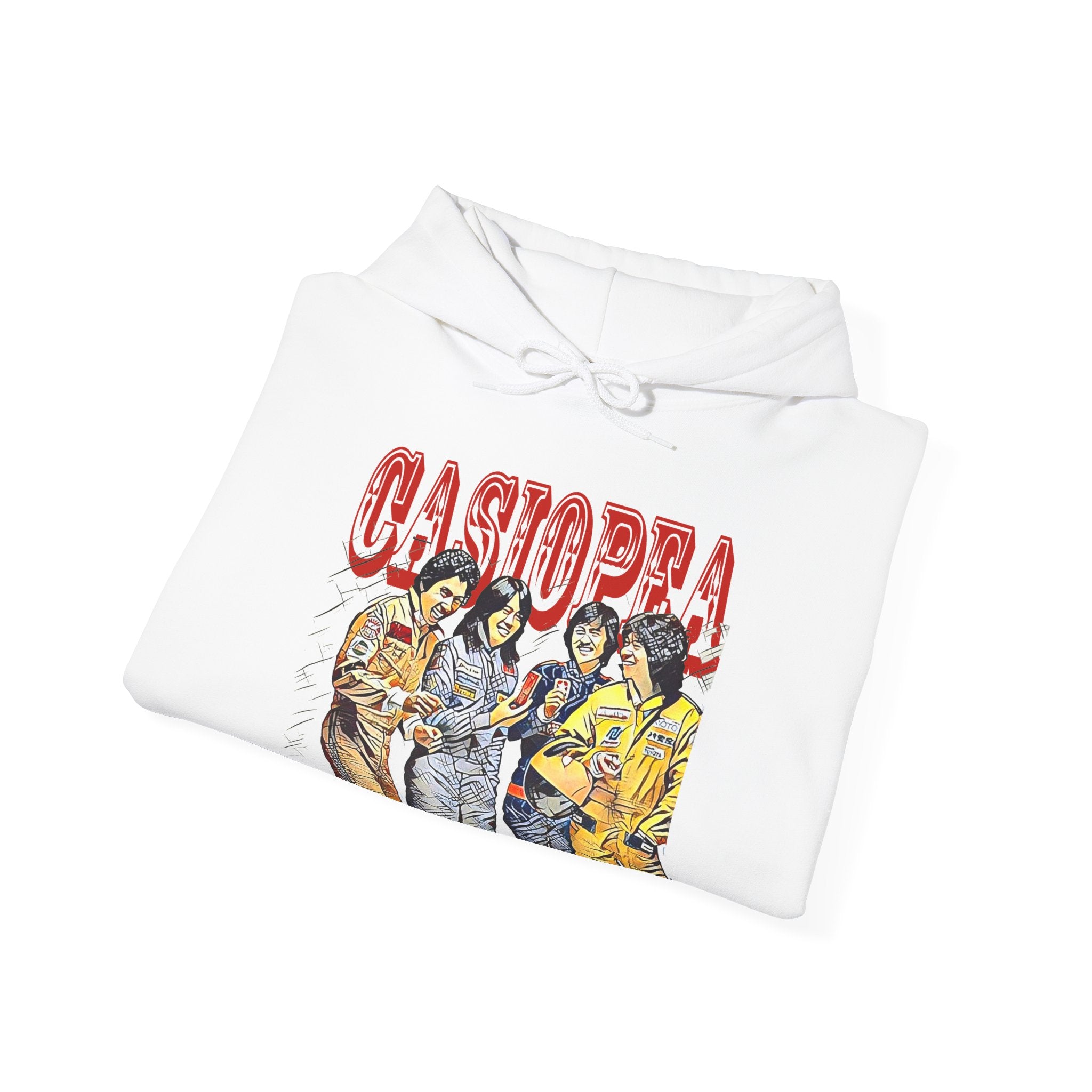 Casiopea Band Art Graphic Print Long Sleeve Unisex Heavy Blend Hooded Sweatshirt
